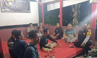 Bhabinkamtibmas Sampaikan Pesan Kamtibmas, Ronda Malam Jadi Lebih Efektif