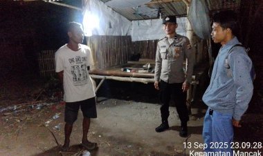 Patroli Malam Polsek Mancak Jadi Perisai Warga dari Gangguan Kriminal