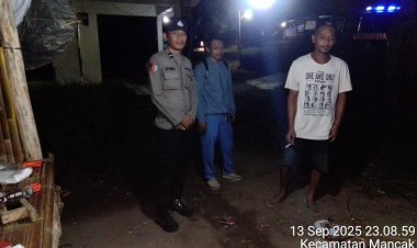 Kapolsek Mancak Tekankan Pentingnya Patroli untuk Cegah 3C