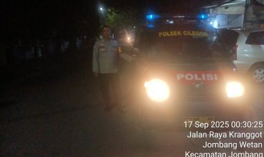 Blue Light Patrol, Bentuk Komitmen Polsek Cilegon Jaga Kondusifitas