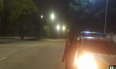 Polsek Purwakarta Ciptakan Malam Kondusif Lewat Patroli Blue Light