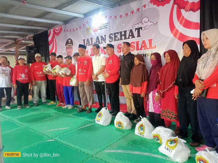 Meriah, LDII Gelar Jalan Sehat dan Bakti Sosial di Sukoharjo Peringati 80 Tahun Indonesia Merdeka
