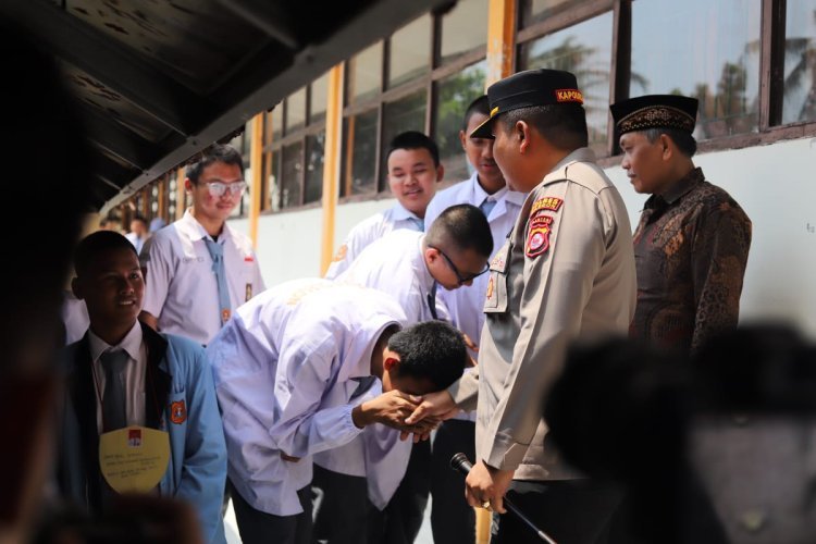 Wujud Kepedulian, Kapolres Cilegon Beri Edukasi Kamtibmas di SMKN 2