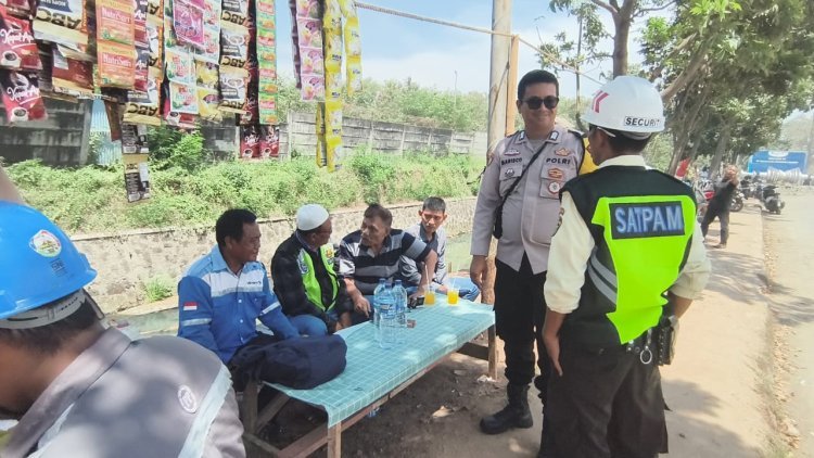 Kolaborasi Polsek Ciwandan dan Security Wujudkan Lingkungan Kerja Aman