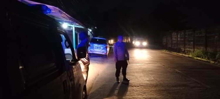 Polsek Pulomerak Rutin Laksanakan Patroli Blue Light di Malam Hari
