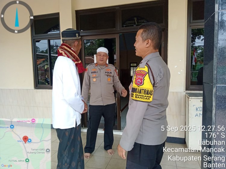 Polsek Mancak Gunakan Shalat Jumat Keliling untuk Sampaikan Edukasi Kamtibmas
