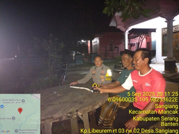 Polisi Mancak Dekati Warga Lewat Program Humanis