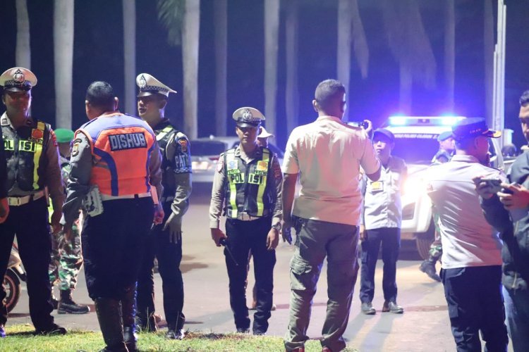 Polres Cilegon Berikan Rasa Aman Melalui Patroli Skala Besar