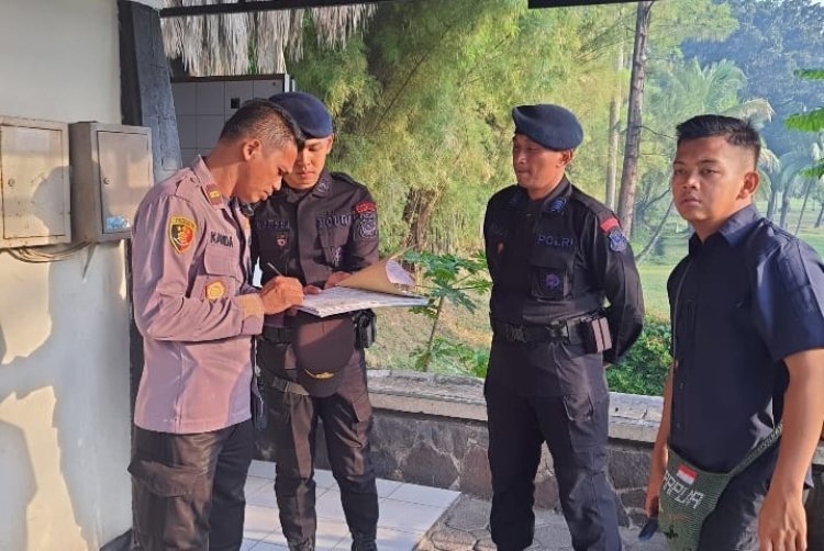 Kapolsek Purwakarta Turun Langsung Dampingi Sterilisasi Muskerwil PWNU