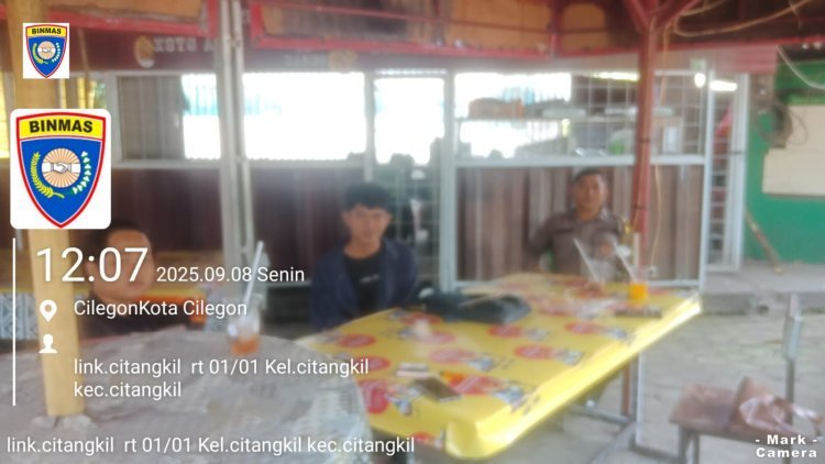 Bhabinkamtibmas Citangkil Jadi Sahabat Warga di Lapangan