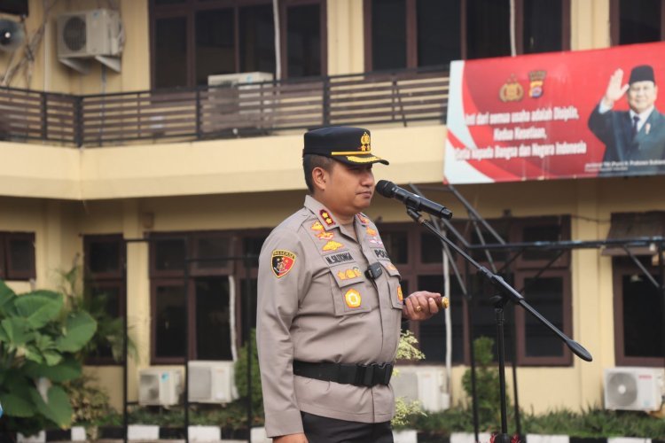 Polres Cilegon Tanamkan Pola Hidup Sehat pada Personel Lewat Haornas