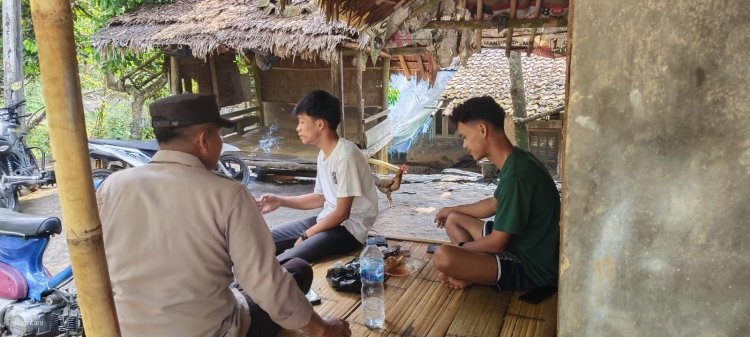 Bhabinkamtibmas Mancak Gandeng Pemuda untuk Ciptakan Rasa Aman