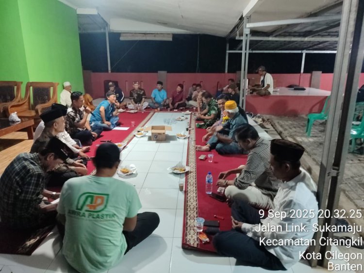 Polsek Ciwandan Perkuat Sinergi dengan Warga Lewat Kehadiran di Pengajian