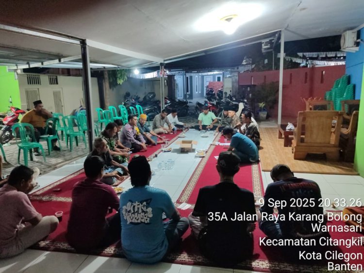 Polisi Ciwandan Ajak Warga Bersama Wujudkan Lingkungan Aman Kondusif