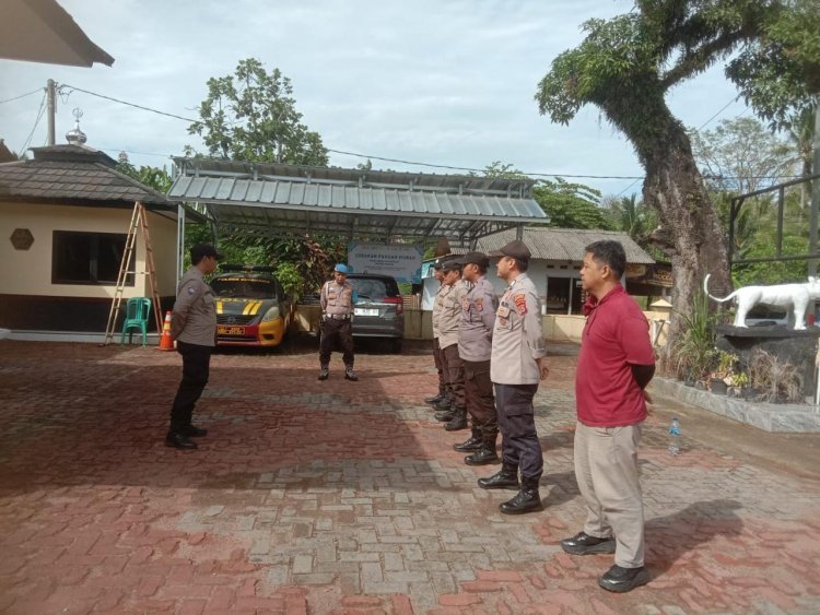 Keamanan Mako Polsek Cinangka Dijaga dengan Sistem Ketat