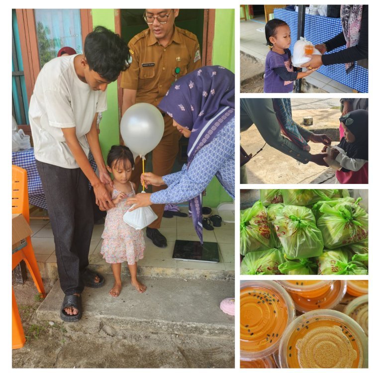PT Socfindo Rutin berikan Makanan Tambahan Untuk gizi Anak balita untuk Pencegahan Stunting.
