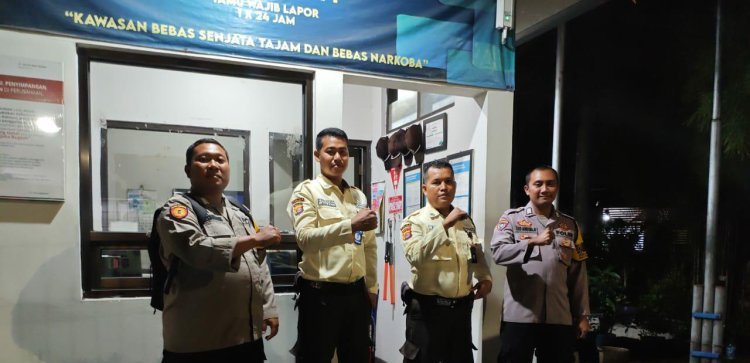 Bhabinkamtibmas Ajak Satpam Perusahaan Aktif Laporkan Potensi Gangguan Kamtibmas