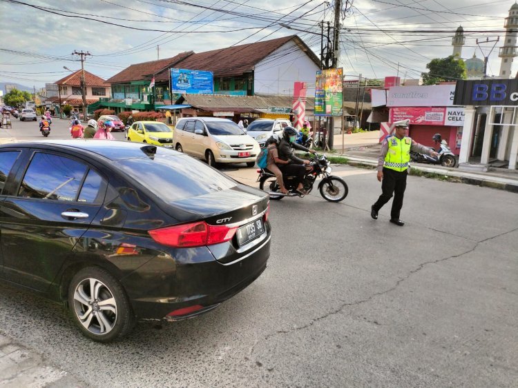Pengaturan Bersama Polsek Cilegon dan Dishub Dukung Aktivitas Warga