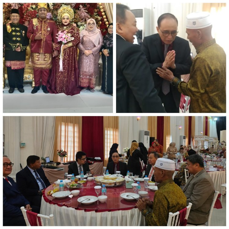 Wakil Bupati Aceh Singkil Hadiri Pernikahan Anak Ketua Mahkamah Agung di Banda Aceh