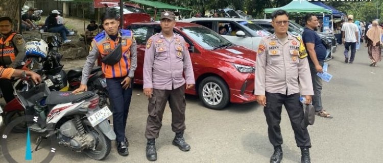 Polsek Purwakarta Hadirkan Bazar Beras Murah di Tengah CFD Cilegon