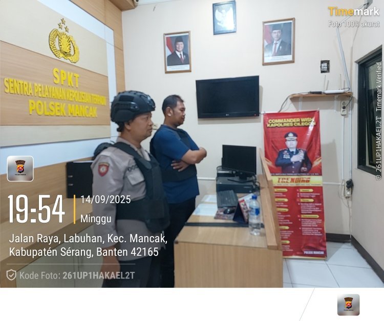 Polsek Mancak Ciptakan Lingkungan Aman Lewat Sispam Mako Rutin