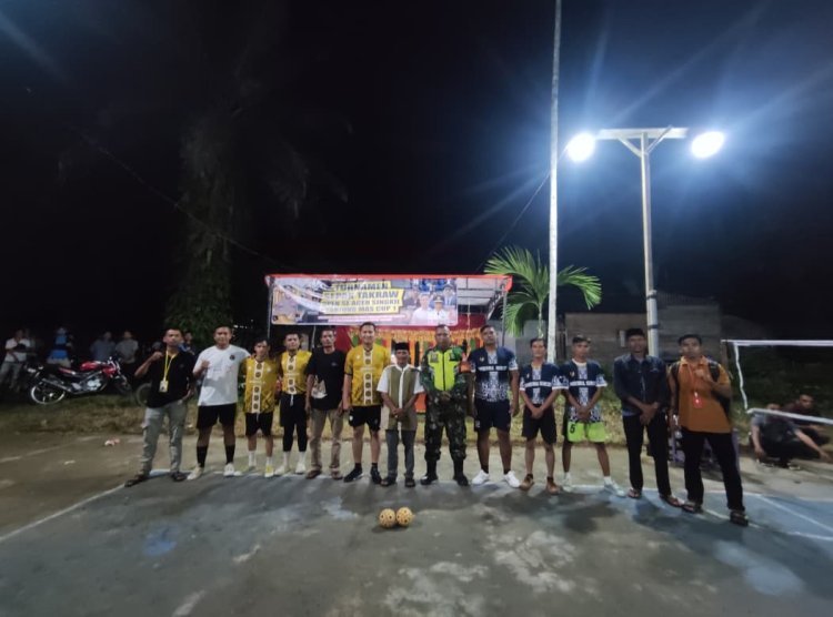 Sepak Takraw Tanjung Mas Cup I Resmi Dibuka di Kecamatan Simpang Kanan