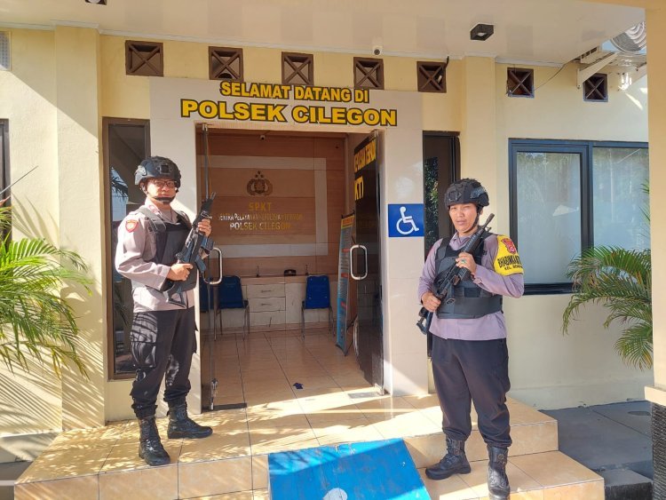 Cooling System Kamtibmas, Polsek Cilegon Gelar Sispam Mako Rutin