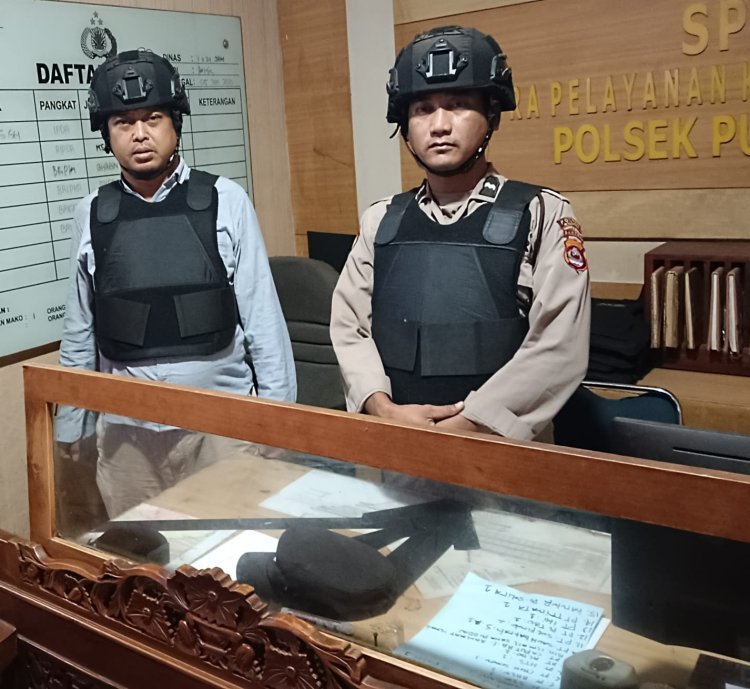 Personel Polsek Puloampel Standby Jaga Keamanan Mako