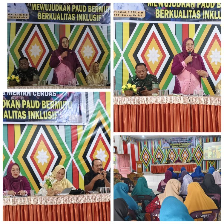 Camat Gunung Meriah Tekankan Program Satu PAUD Satu Desa dan Wajib Belajar 13 Tahun