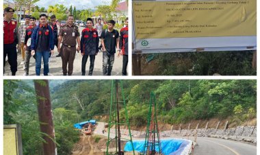Disinyalir Bermasalah, APH Didesak Periksa Proyek Penanganan Longsoran Jalan Pameu- Genting Gerbang Tahap II