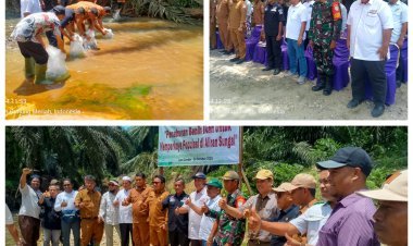 PT Nafasindo Tebar 32 Ribu Benih Ikan di Sungai Gombar, Wujud Kepedulian terhadap Lingkungan dan Masyarakat