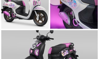 Edisi Terbatas, Kolaborasi Unik Honda Scoopy dengan Kuromi