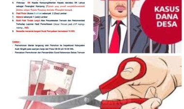 Inspektorat Aceh Singkil Tegaskan Syarat Bagi Petahana dan Aparatur Desa yang Maju Pilkades Desember 2025