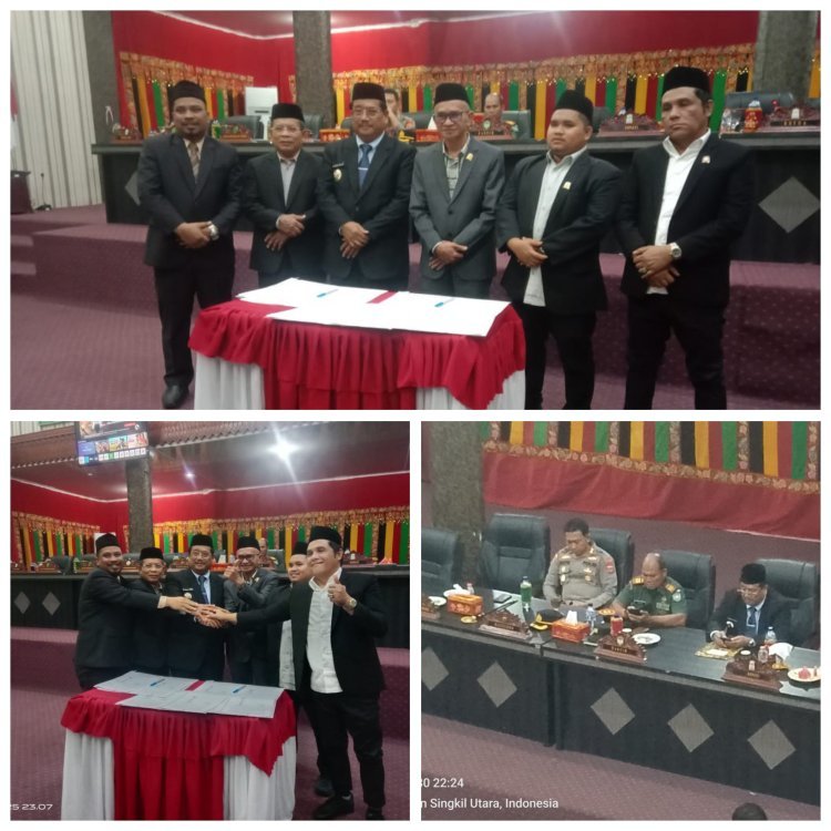 Paripurna LKPJ Perubahan Bupati Aceh Singkil Resmi Disahkan, Masyarakat Apresiasi Sinergi Pemda dan DPRK