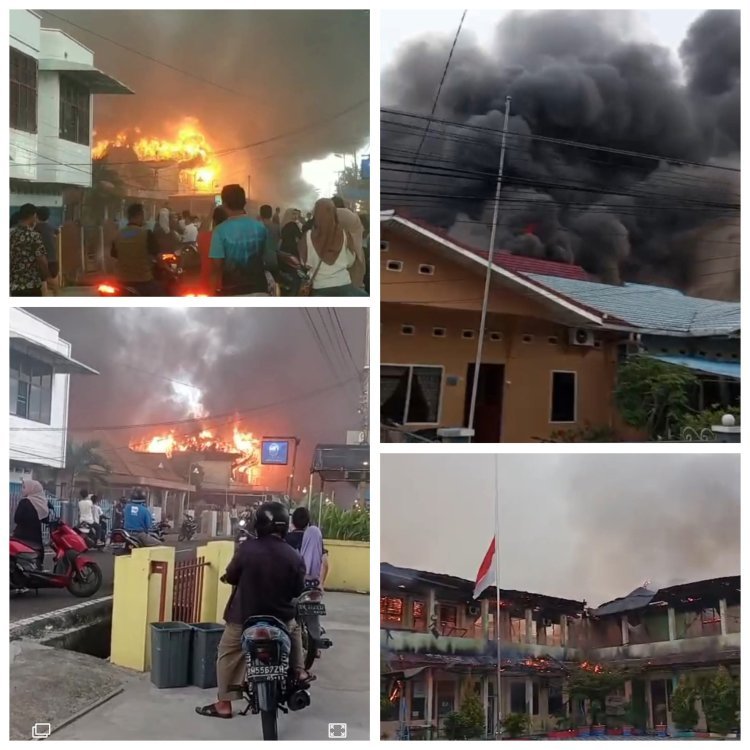 SMA Negeri 1 Tebing Tinggi Kepulauan Meranti Terbakar, Warga Harap Pemerintah Segera Bangun Kembali