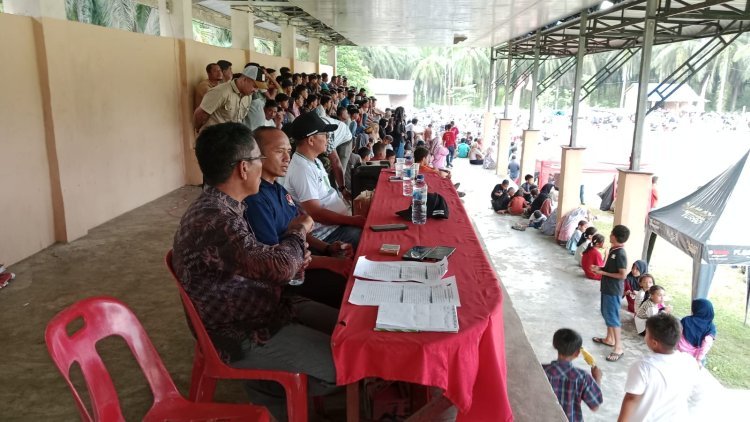 Dandim 0109 Aceh Singkil Saksikan Pertandingan Dandim cup Di Lapangan Lae Cinendang