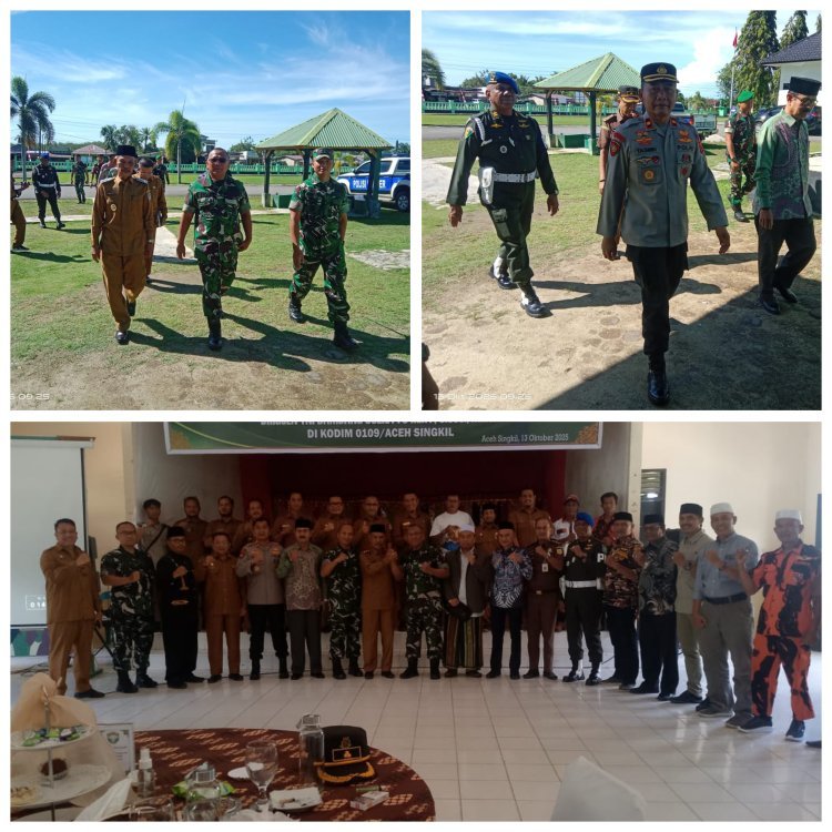 Sosialisasi Pembentukan Batalyon Teritorial Pembangunan di Makodim 0109 Aceh Singkil