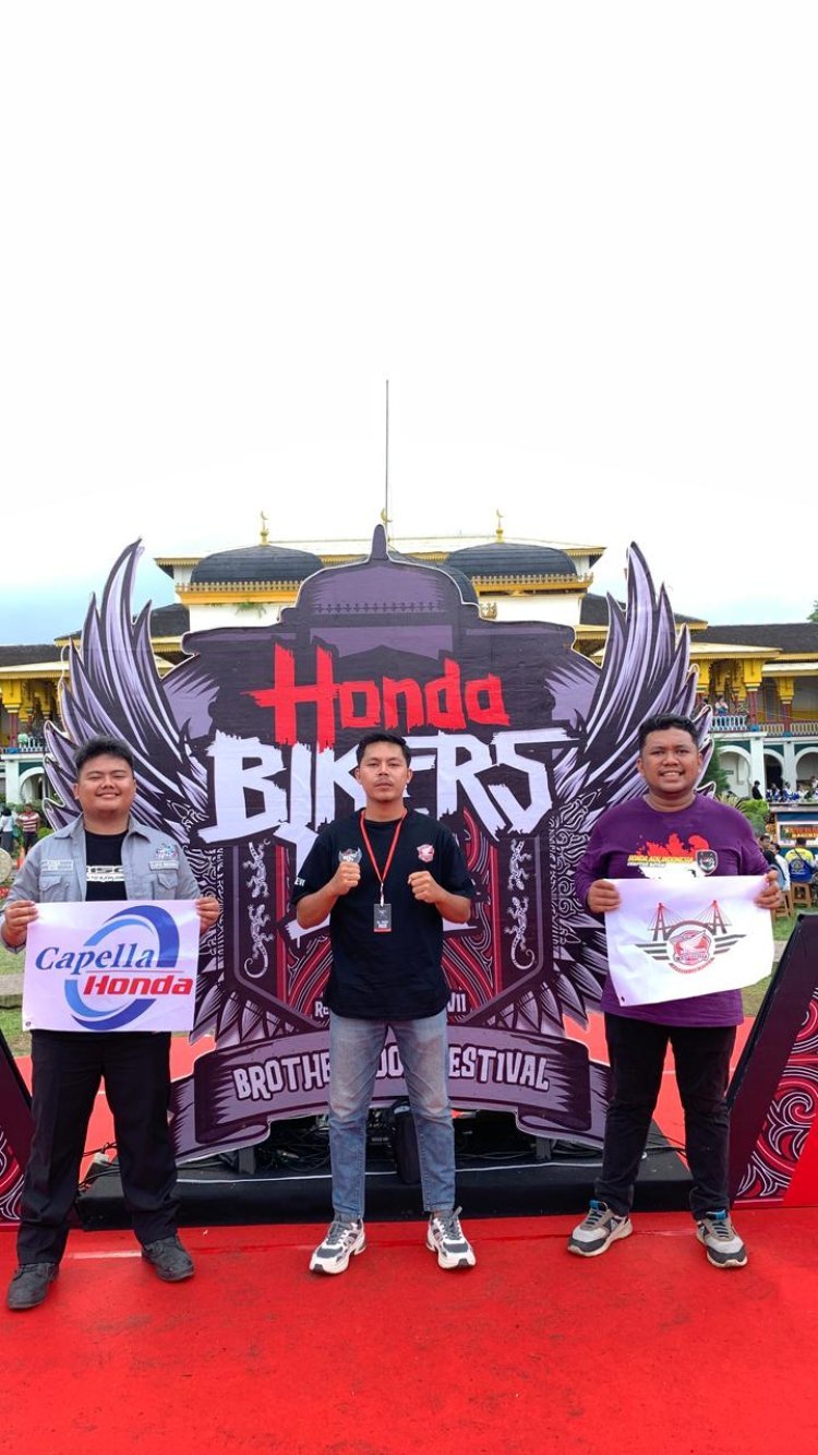 Lintasi Laut dan Hujan Deras, Bikers Kepri Tetap Semangat Hadiri Honda Bikers Day di Medan