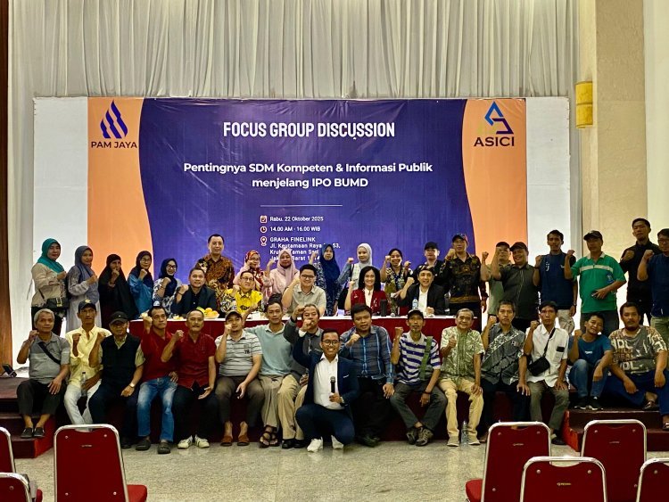 PAM Jaya Perkuat SDM dan Informasi Publik Menjelang IPO Melalui FGD Bersama ASICI