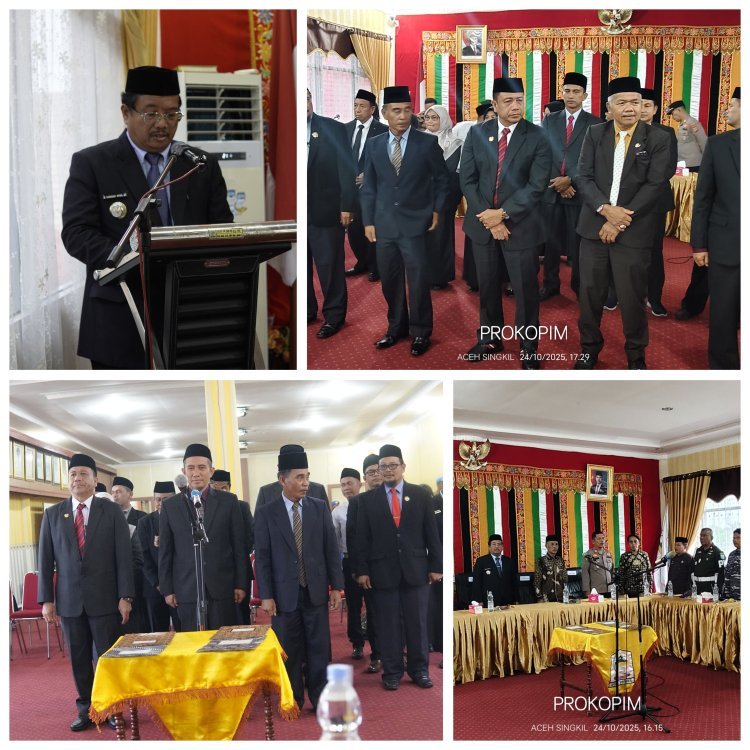 Bupati Aceh Singkil Lakukan Rotasi Jabatan di Lingkungan Pemkab Aceh Singkil