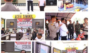 Polres Aceh Singkil Gelar Apel Siaga Bencana 2025, Bupati Aceh Singkil Jadi Pimpinan Apel