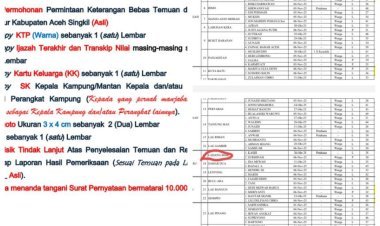 P2K Desa Ladang Bisik Dinilai Abaikan Surat Edaran Bupati Aceh Singkil, KASIH Tetap Didaftarkan Meski LHP Belum Selesai, Ada Apa?