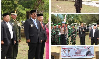 Kapolres Aceh Singkil Ikuti Upacara Hari Pahlawan dan Tabur Bunga di Makam Pahlawan