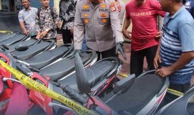 Polres Aceh Barat Bongkar Sindikat Curanmor Lintas Kabupaten, 19 Unit Motor Berhasil Diamankan