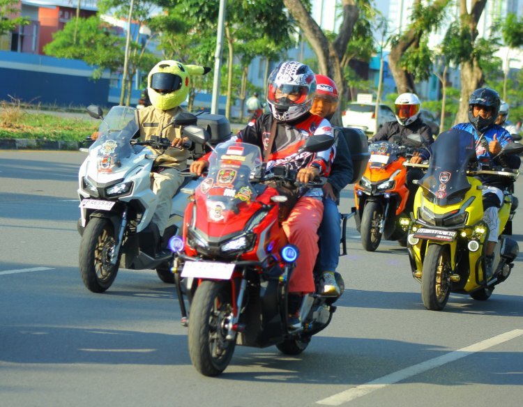 Ratusan Bikers Honda ADV Padati Batam, Honda Gelar Exploride dan Launching Model Baru