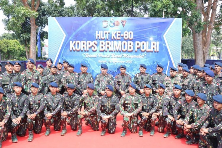 Polda Kepri Rayakan Syukuran Hari Jadi ke-80 Korps Brimob Polri Tahun 2025