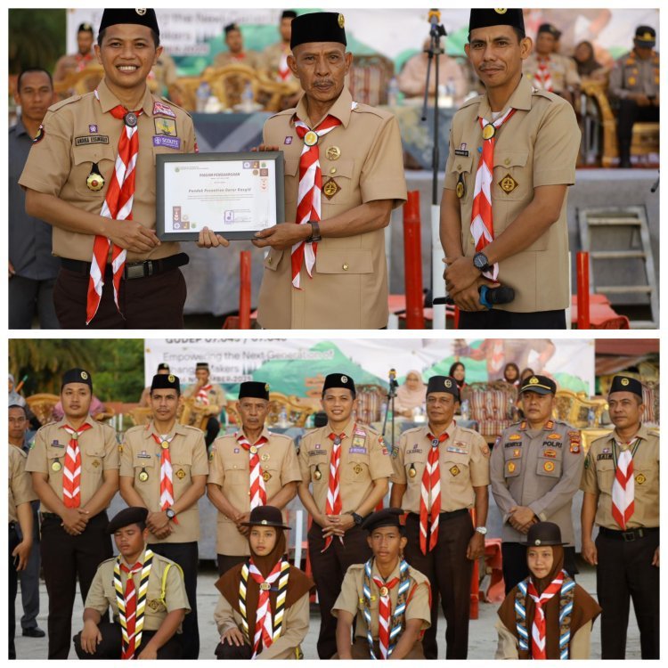 Wabup Aceh Singkil Apresiasi Kepramukaan Santri Di Pesantren Darur Rasyid