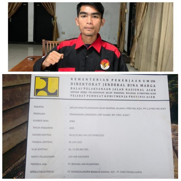 Diduga Lambat dan Bermasalah, Proyek Penanganan Longsor di Aceh Didorong Masuk Meja Penegak Hukum