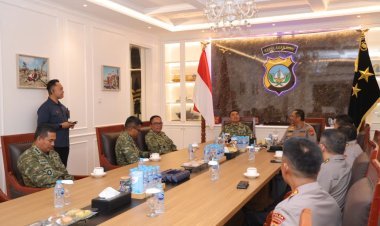 KAPOLDA KEPRI IRJEN POL ASEP SAFRUDIN TERIMA KUNJUNGAN SILATURAHMI PANGKOARMADA I