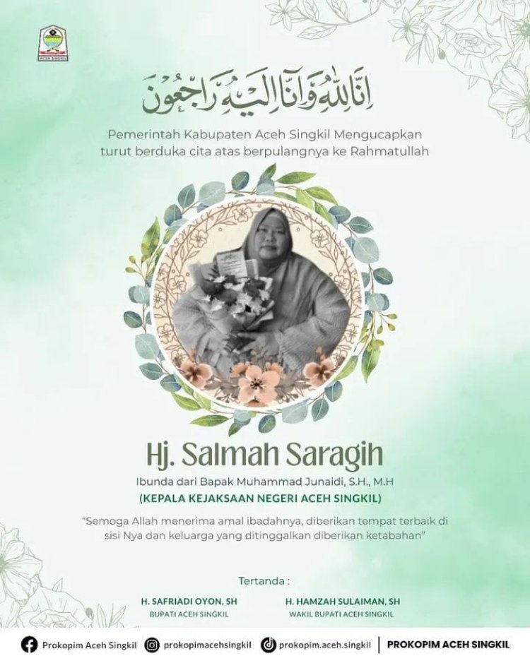 Pimpinan Media Newscyber Internasional Provinsi Aceh Sampaikan Duka Cita